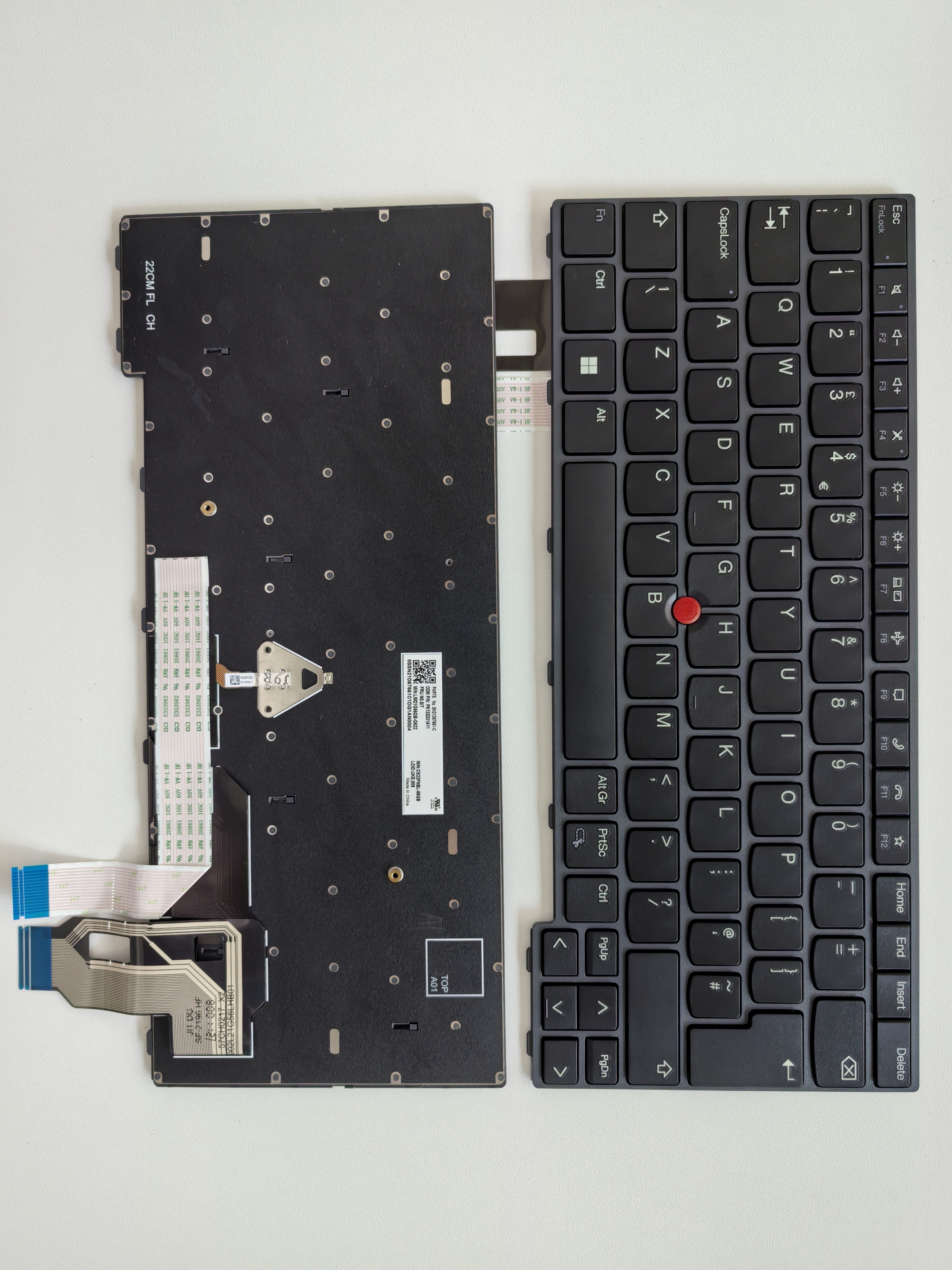 Picture of New Replacement Laptop Keyboard For IBM T14 third generation/T14 GEN3/L14 GEN3/P14S GEN3 BLACK FRAME BLACK UK Layout